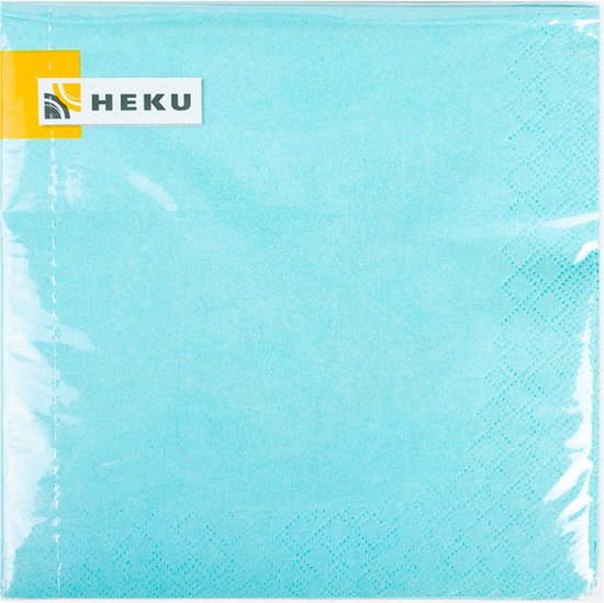 Zakje servetten - blauw - elk feest - papier - 20 stuks van Merkloos