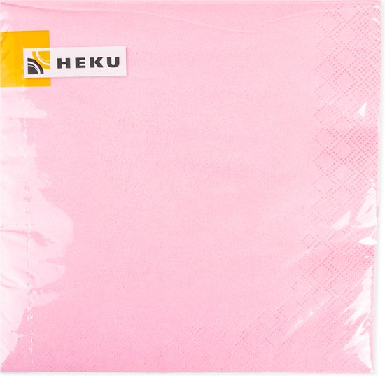 Zakje servetten | roze | elk feest | papier | 20 stuks van Merkloos