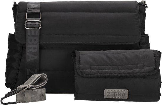 Zebra Trends Elske Luiertas - Schoudertas - Verzorgingstas - Baby - Kinderwagentas - - Zwart. van Zebra Trends