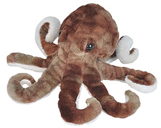 Zee beestjes knuffeldier - 11 inch zachte octopus pluche speelgoed in blauw van Merkloos