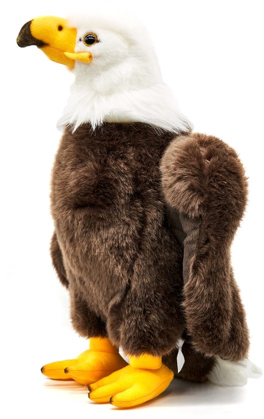 - Zeeadelaar met witte kop - 32 cm (hoogte) - pluche adelaar, vogel - pluche dier, knuffeldier