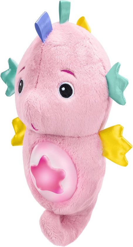 Zeester Knuffel - Slaaphulp Muziek - Baby Kalmeren - Cry-Reply Technologie - 23 cm - Roze
