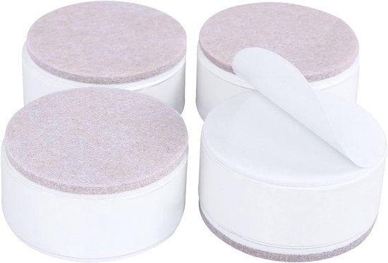 Zelfklevende Meubelverhogers Staal 3 cm - Extra Hoogte voor Bank, Kast en Tafel van Merkloos