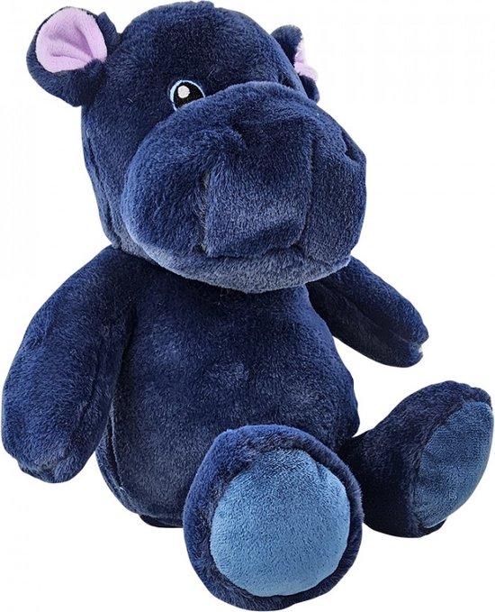 ZEN, Knuffelbare warme kruik 25cm + lavendelzakje - Nijlpaard, Marineblauw van $