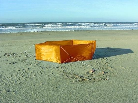 Zeshoekig strandwindscherm 'Sunplayer' van Allibert