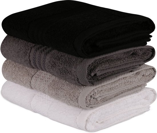 Zestaw 4 ręczników bawełnianych Foutastic Shadow, 50x90 cm van Cottonbox