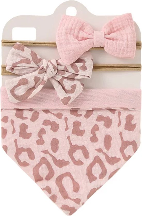 zeverslab - bandana - baby - haarband - set - cadeau - origineel - kraamcadeau - feestdagen - geboorte van Little Dotts