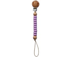 Zibbi Nordic Speenkoord Blush Purple – Luxe Siliconen Speenclip – BPA Vrij