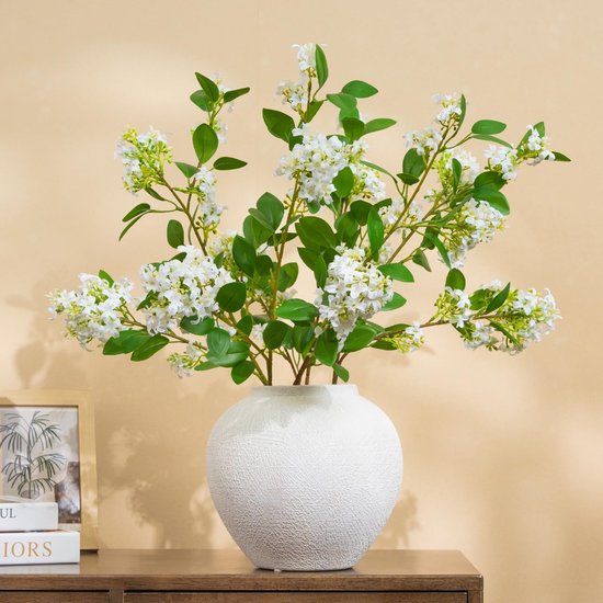 Zijden Bloemen Nep Bloem Boeketten voor Vaas UV-bestendige Realistische Bloemstukken Twig Planten Struiken voor Tafel Middenstukken Bruiloft Tuin Lente Decor