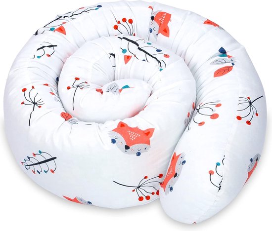 Zijslaapkussen, bedslang, lichaamskussen, 150 cm, katoen, hoofdkussen, lange bedrol, slaapkussen, nekrolkussen, vos van Totsy Baby