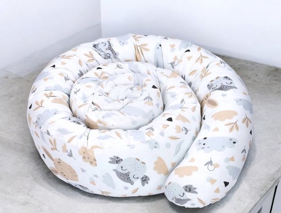 Zijslaapkussen, bedslang, lichaamskussen, 300 cm, katoen, hoofdkussen, lange bedrol, slaapkussen, nekrolkussen, uilen. Zijslaapkussen, bedslang, lichaamskussen, 300 cm, katoen, hoofdkussen, lange bedrol, slaapkussen, nekrolkussen, uilen. van Amilian.