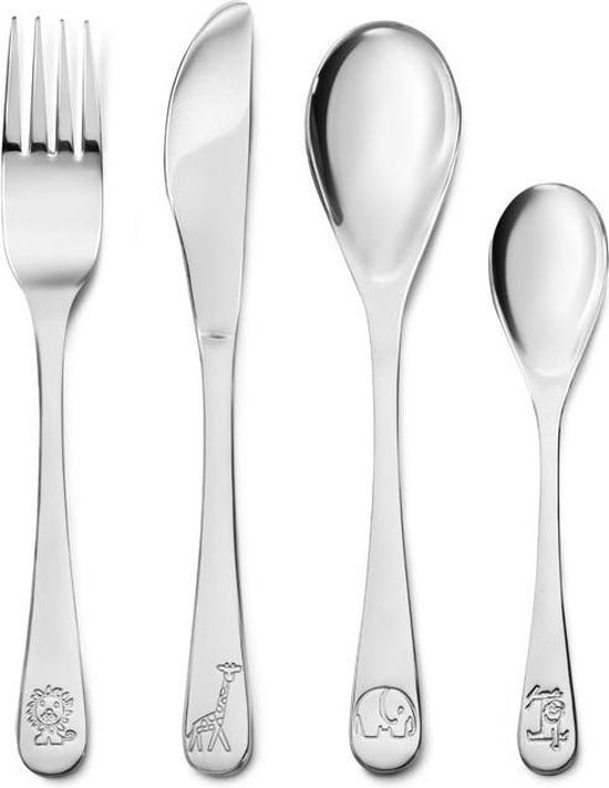 Zilverstad Nijntje Dierentuin kinderbestek 6839030 Nijntje INCLUSIEF NAAMGRAVURE van Zilverstad