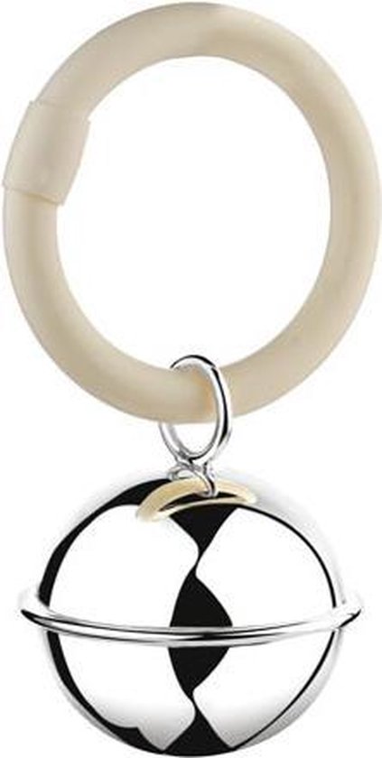 Zilverstad - Rammelaar Bal filet aan ring - Zwaar verzilverd (B90) van Zilverstad