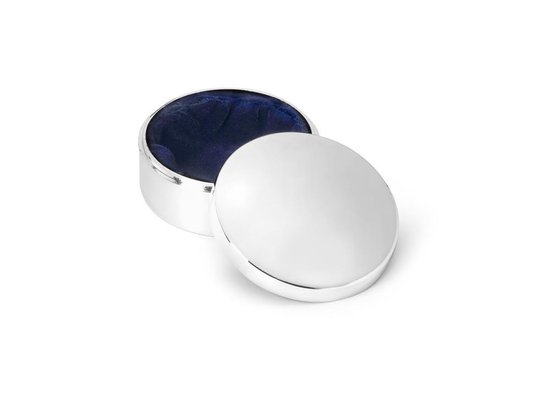 Zilverstad - Tandendoosje glad rond 42mm zilver kleur van Zilverstad