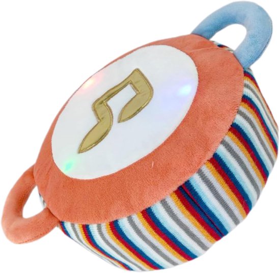 Zingende Knuffel - Muzikaal Speelgoed - Baby Kalmeren - 16 Liedjes - 35 cm - Grote Trommel