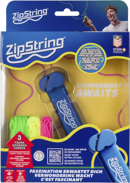 ZipString blauw van Merkloos