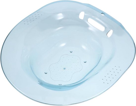 Zitbad Bekken - Bidet Toilet - Postpartum Verzorging - Ruimtebesparend Ophangsysteem - 395 x 365 x 12 cm - Blauw