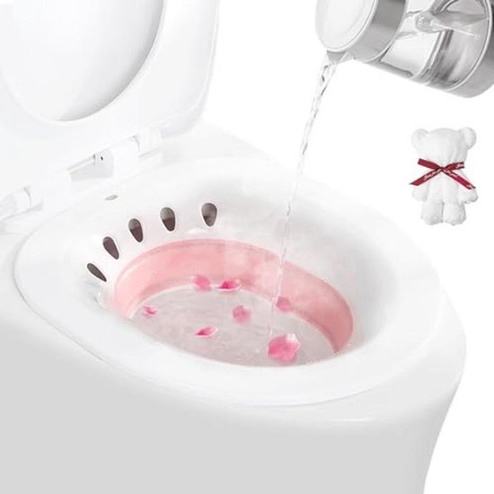 Zitbad voor Postpartum Zorg en Aambeien - Opvouwbare Yoni Stoomzit voor Toiletten