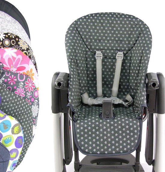 Zitkussen Overtrek voor Peg Perego Tatamia en New Born - Donkergrijs Sterren