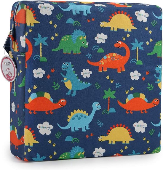 Zitverhoging draagbaar zitkussen cartoondesign voor kinderen - blauw van Bearsu