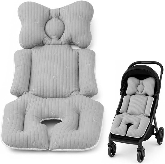 Zitverkleiner voor babyautostoeltje - Comfortabel & Zacht - Inlegkussen Kinderwagen - Stoelverkleiner baby - Baby zitkussen - Kussen voor Babystoel - Stoelverhoger - Autostoel - Veilig reizen - Wasbaar - Voor kinderwagen, autostoel, kinderstoel