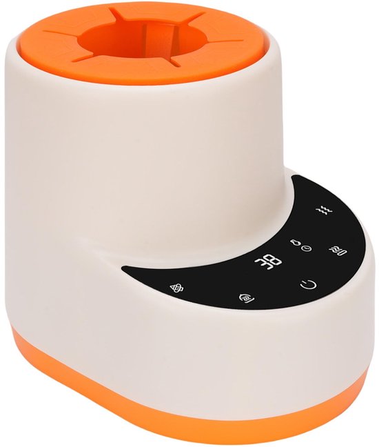 Zjchao Draagbare Fles Warmer, Moedermelk Verwarming met 3 Verwarmingsniveaus 3 Warmhoudingsniveaus Schudden Modus voor Reizen Babymelk Fles Shaker Snel Verwarmen (EU-stekker)