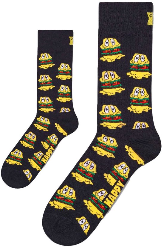 Zo Vader Zo Zoon/Dochter matching sokken Smelly Burger | 41 - 46 / 12 - 24 maanden | hamburger