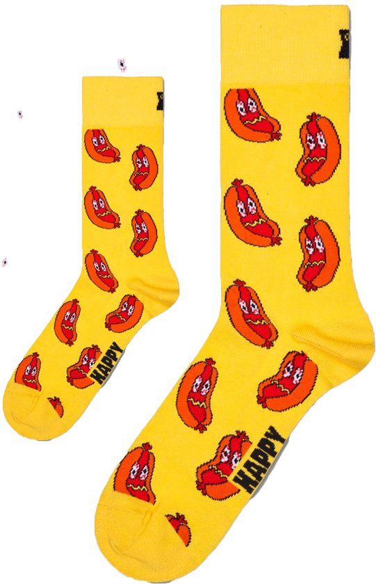 Zo Vader Zo Zoon/Dochter matching sokken Smelly Hotdog | 41 - 46 / 12-24 maanden