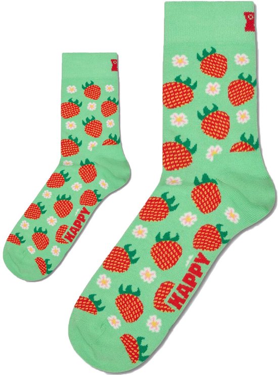 Zo Vader Zo Zoon/Dochter matching sokken Strawberry Summer | 41 - 46 / 12-24 maanden van Merkloos