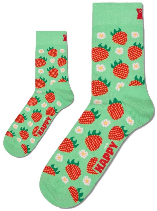 Zo Vader Zo Zoon/Dochter matching sokken Strawberry Summer | 41 - 46 / 2-3 jaar van Merkloos