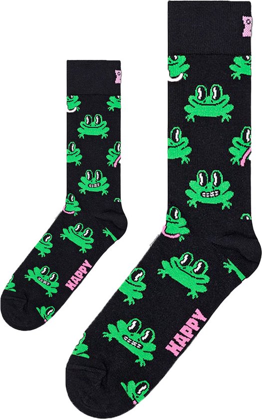 Zo Vader Zo Zoon/Dochter sokken Kikkers | Maat: Vader 41 - 46 | Kind 12 - 24 maanden van Happy Socks