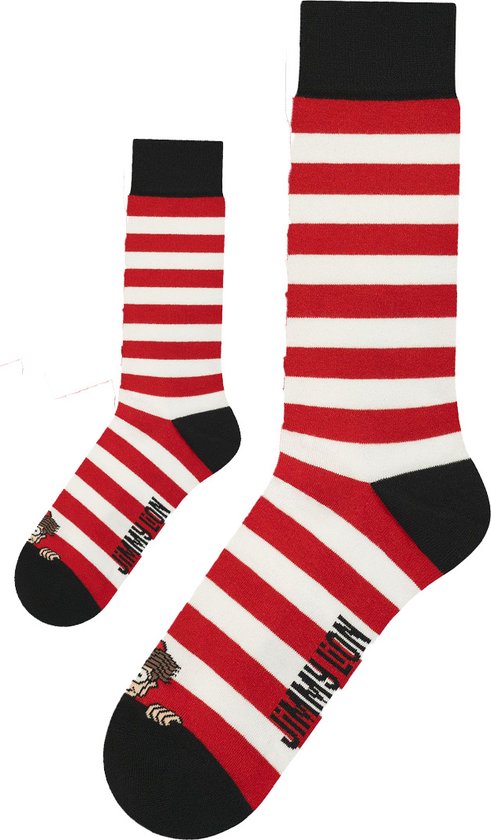 Zo Vader Zo Zoon/Dochter sokken Where's Wally? | Maat: Vader 41 - 46 | Kind 4 - 7 jaar | Kraamcadeau | Vadercadeau van Many Mornings