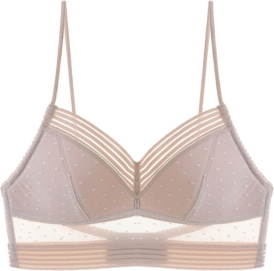 Zomer slanke knop beha ondergoed geen ring Frans staal sexy open rug mooie U-vormige beha