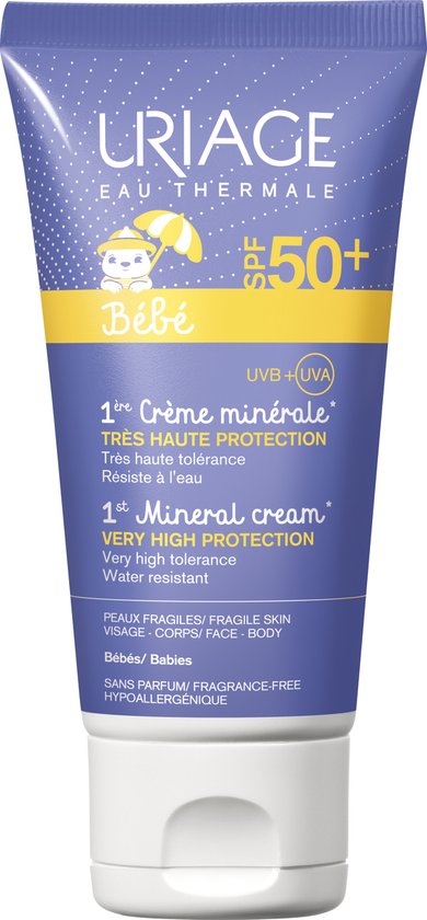 Zonnebrandcrème voor kinderen Sun Baby Mineral New Uriage Spf 50+ (50 ml) van Uriage