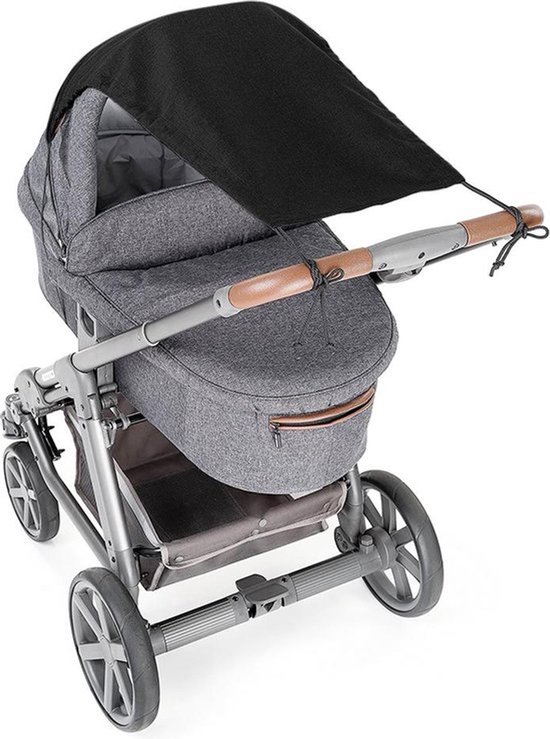 Zonnedoek Kinderwagen - Universeel zonnescherm voor Kinderwagen & buggy- Zonnescherm Kinderwagen - Inclusief opbergtasje! van Merkloos