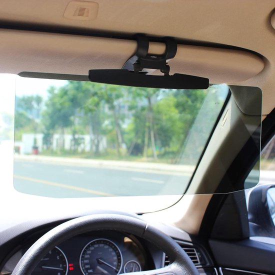 Zonneklep verlengstuk voor auto zonwering - lensvrije zonnescherm - instelbaar vizierverlenger voor automobilisten - uv-bescherming van Heckbo
