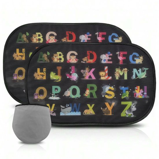 Zonnekleppen voor in de auto voor kinderen/baby's – Uniek zonwerend effect – biedt bescherming zonder het licht volledig te blokkeren – eenvoudig te installeren – elektrostatische filmadsorptie – 2 stuks – afmeting 51 x 31 cm –D van Merkloos