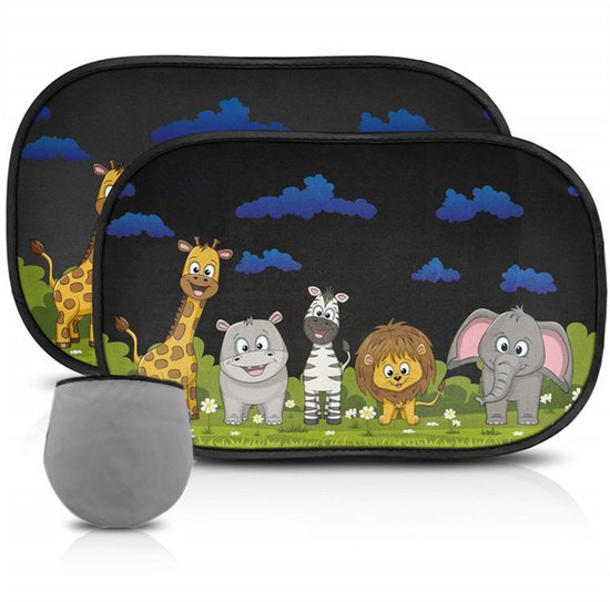 Zonnekleppen voor in de auto voor kinderen/baby's – Uniek zonwerend effect – biedt bescherming zonder het licht volledig te blokkeren – eenvoudig te installeren – elektrostatische filmadsorptie – 2 stuks – afmeting 51 x 31 cm –I van Merkloos