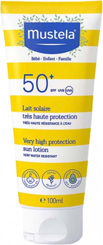 Zonnemelk voor kinderen Mustela SPF 50+ (100 ml) van Mustela