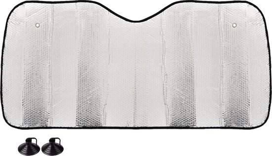 Zonnescherm - 150x80 cm - zilver, PE Bubble van TecTake