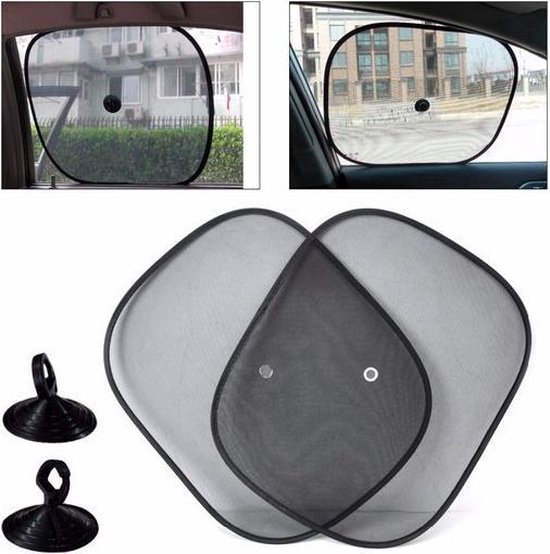 Zonnescherm Auto - 4 Stuks - UV Protectie van Merkloos