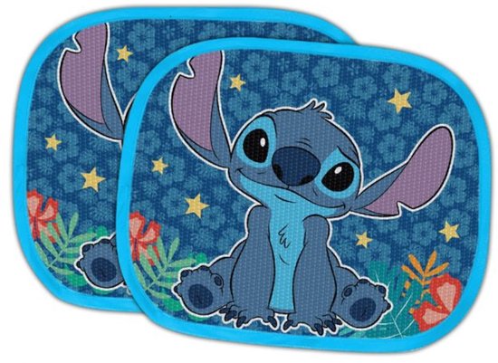Zonnescherm Auto Baby & Kinderen Disney Lilo and Stitch Stars (2 stuks)