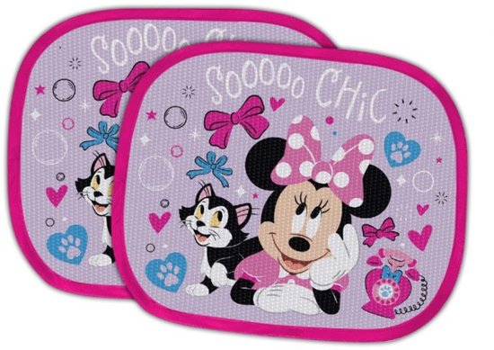 Zonnescherm Auto Baby & Kinderen Disney Minnie So Chic (2 stuks) van Merkloos