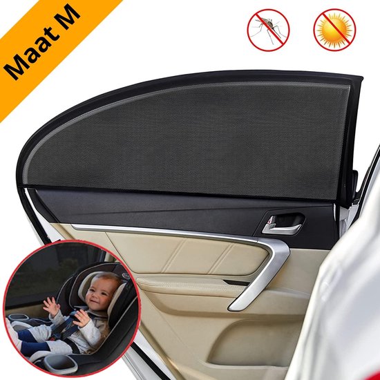 Zonnescherm auto baby - Urban State Sunshade Pro maat M - zonwering voor zijruit - UV bescherming kind van Urban State