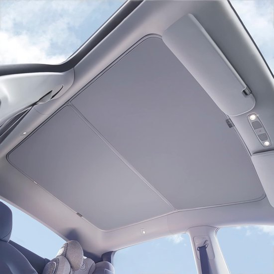 Zonnescherm geschikt voor Tesla Model Y (2020–2024) – Dakzonnescherm met magneten – Volledige verduistering & UV-bescherming van Merkloos