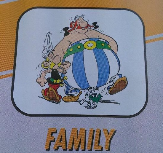 Zonnescherm Obelix Asterix en Idefix van Procos