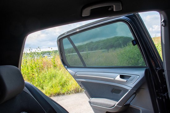 Zonneschermen geschikt voor Volkswagen Golf VII (5G) 2012-2020 5-deurs hatchback Car Shades - achterportieren van Car Shades