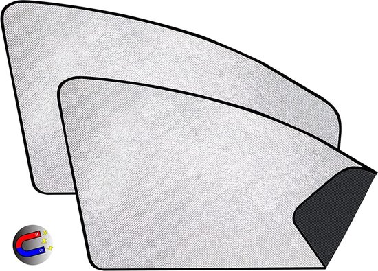 Zonneschermen voor auto's - zonneschermen voor auto's baby/kinderen/huisdieren/volwassenen zonneschermen aan de zijkant achter met UV-bescherming Privacyscherm zilver van Saharriel