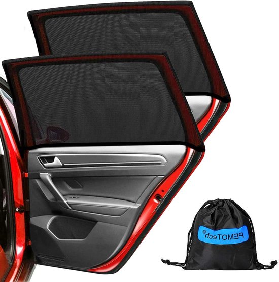 Zonwering 2 stuks - Dubbelzijdige UV-bescherming - Auto Accessoires - Vermindert warmte en UV-straling - Grote Auto's, Golf, SUV zonnescherm auto baby van Carpoint