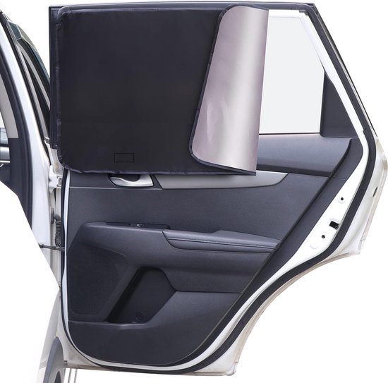 Zonwering voor de auto, magnetische zonwering met uv-bescherming, reflecterende hittebescherming, gordijn, autoraam, zonwering voor kinderen, volwassenen en huisdieren, verduistering van het van Wiwiqzzi